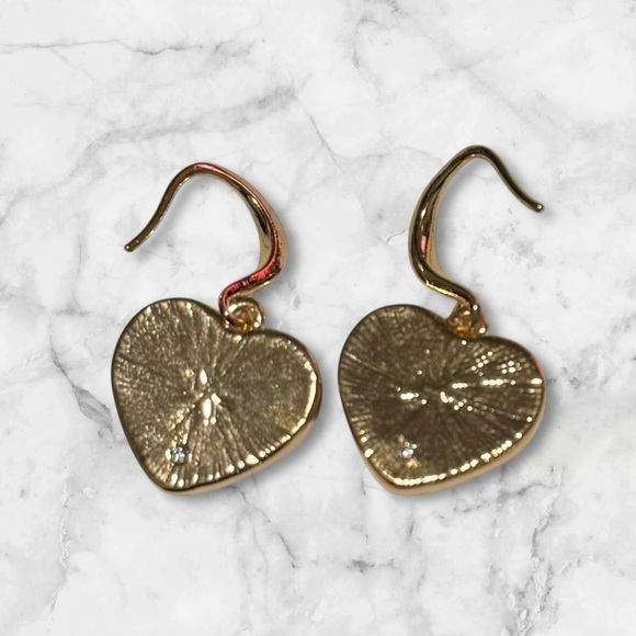 🆕Anne Klein Gold Heart Earrings - Picture 4 of 13